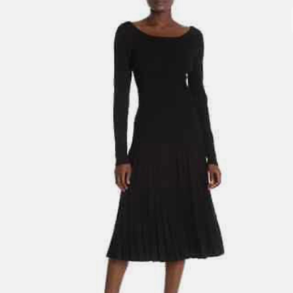 Tory Burch Florence Pleated Sweater dress